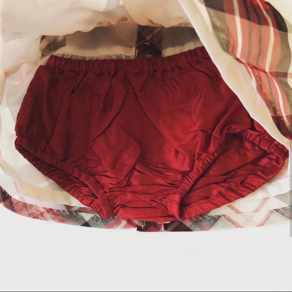Janie and Jack plaid holiday red dress - Picture 4 of 4